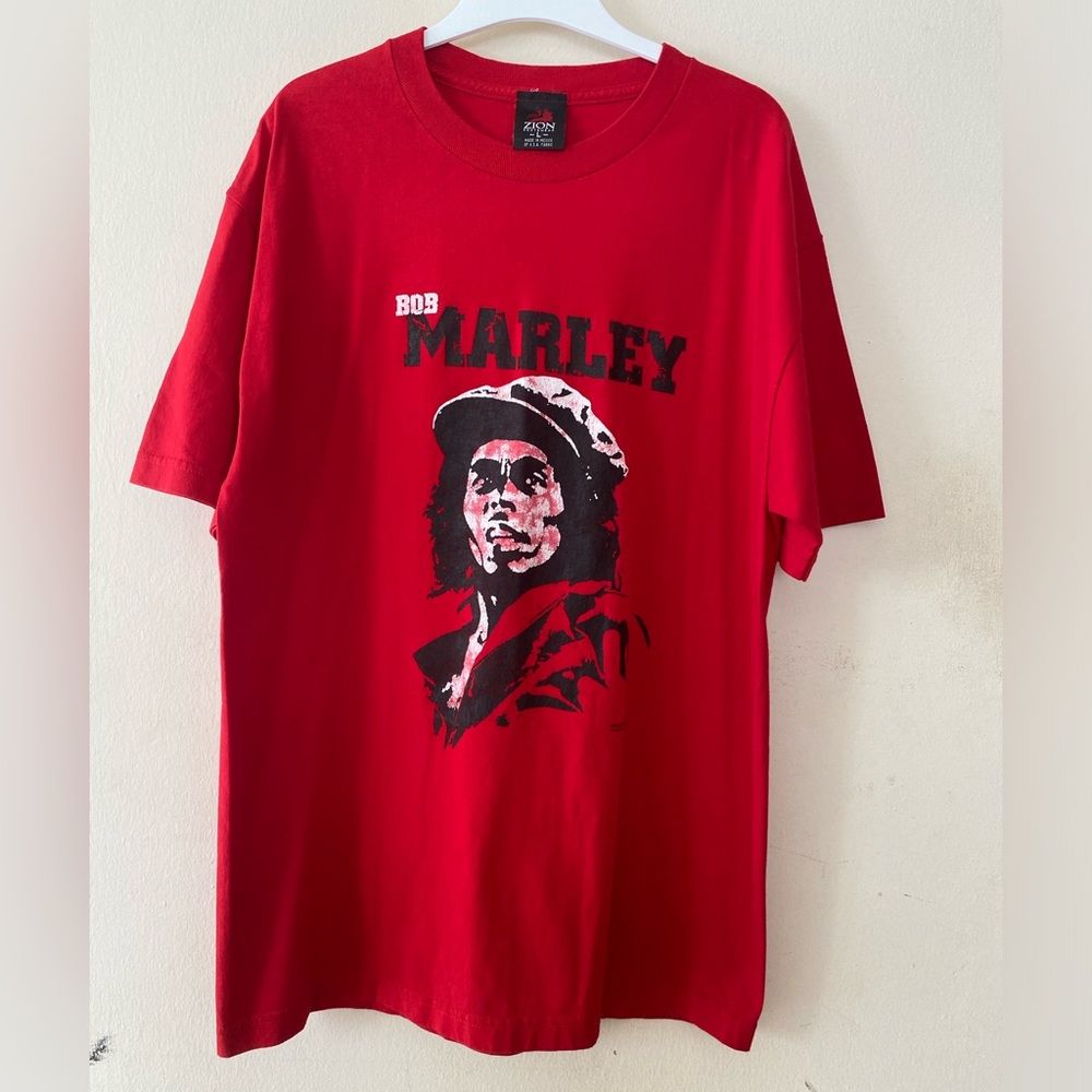 Vintage Bob Marley Red Zion Rootswear T Shirt Mens Size Large